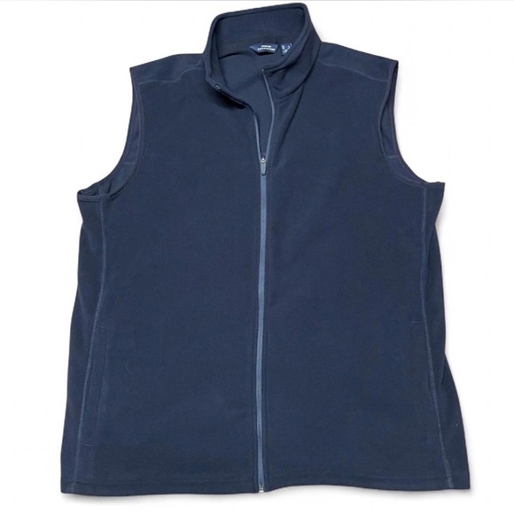 Lands' End Other - Lands End Outfitters Men’s Size XL Vest Navy Blue Fleece Full Zip